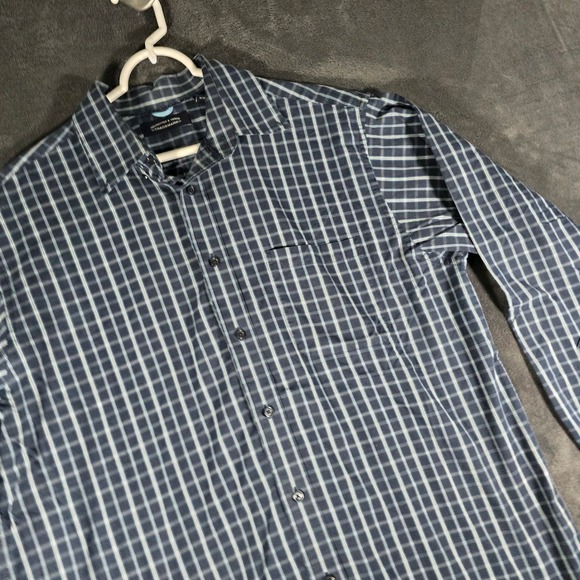 Roundtree & Yorke Plaid Button Down Shirt Long‎ Sleeve Dress Shirt L - Picture 1 of 7